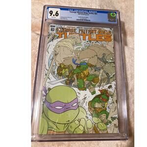 9.6 CGC Rated Teenage Mutant Ninja Turtles #83 Cover RI Variant 1:10 IDW 1st
